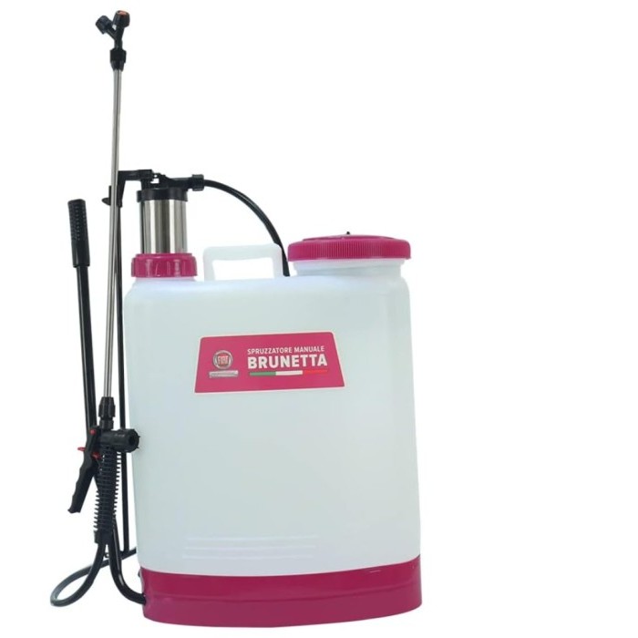 Fiat BRUNETTA Aspersora manual 20 lts piston acero inoxidable
