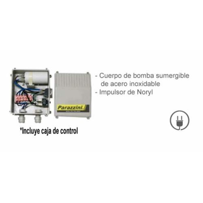 Parazzini BSP209 Bomba sumergible 1HP 110V 9 impulsores