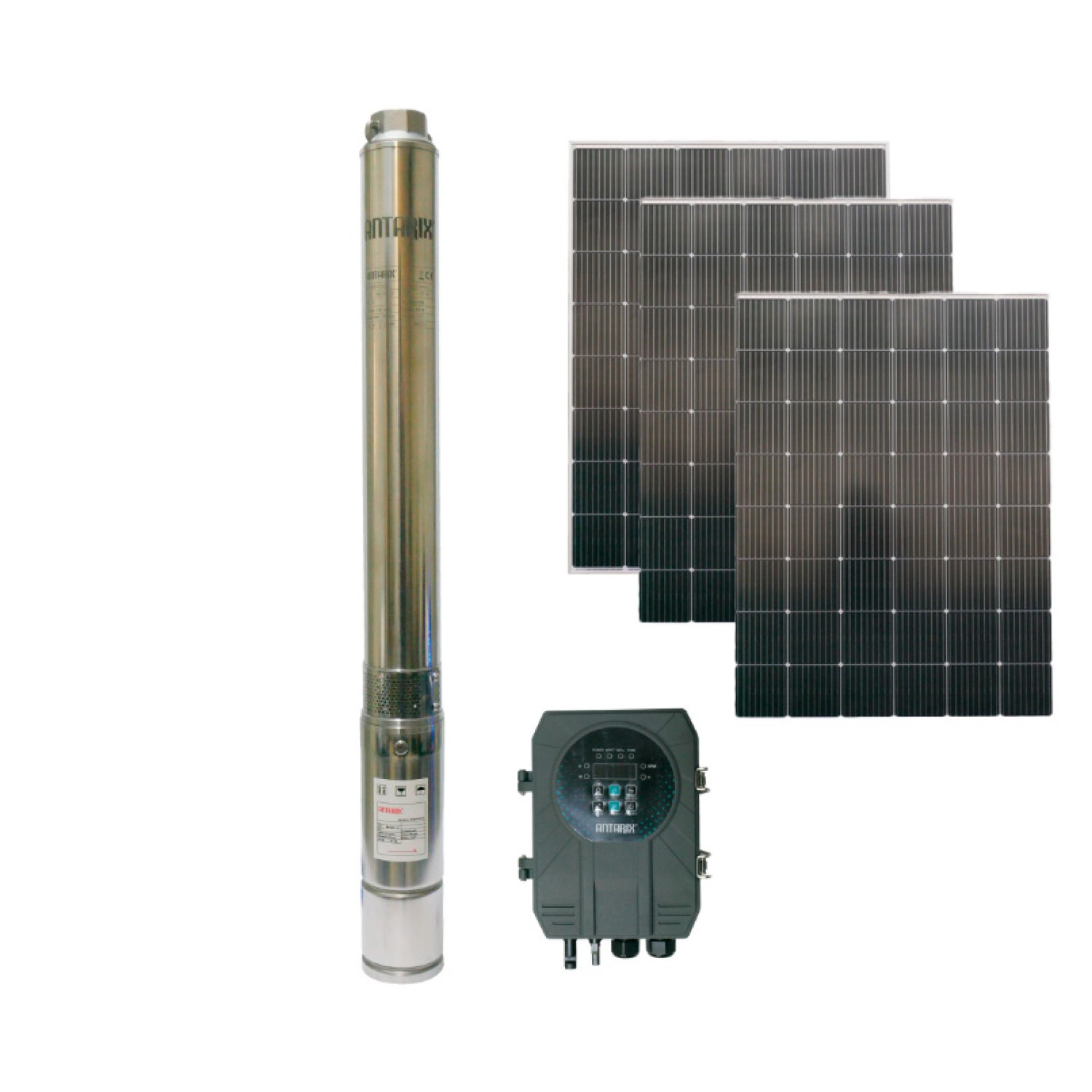 M3AS1D32 ANTARIX BOMBA SUMERGIBLE SOLAR MONOFÁSICAS 1 HP DESCARGA DE 1 1/4".