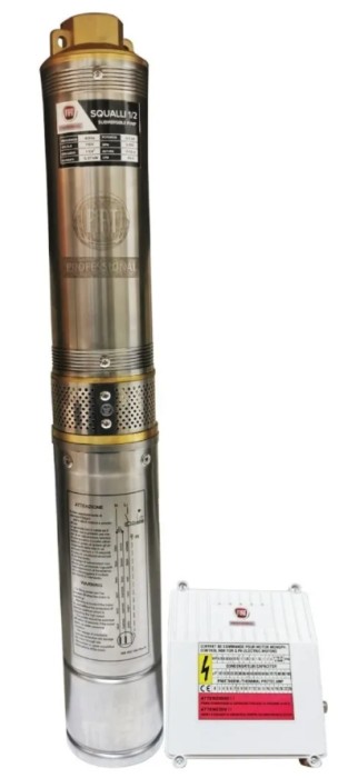 FIAT SQUALLI1/2 bomba sumergible cuerpo 4" descarga 1 1/4" c/motor 1/2HP 110V