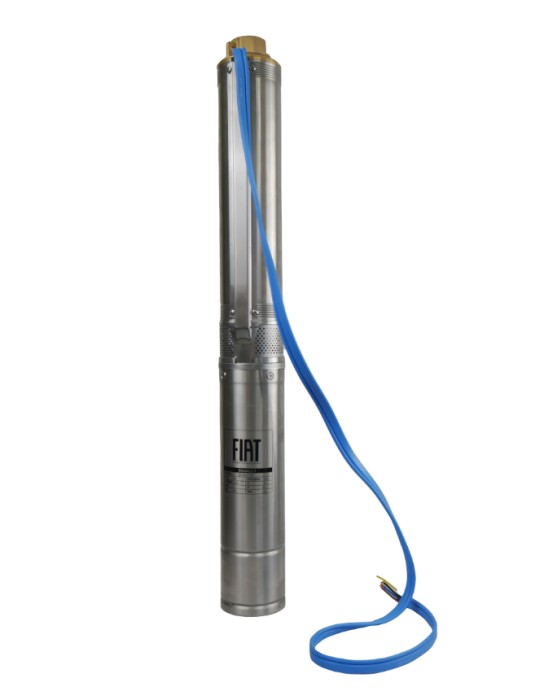 FIAT SQUALLI1 bomba sumergible cuerpo 4" descarga 1 1/4" c/motor 1HP 110V
