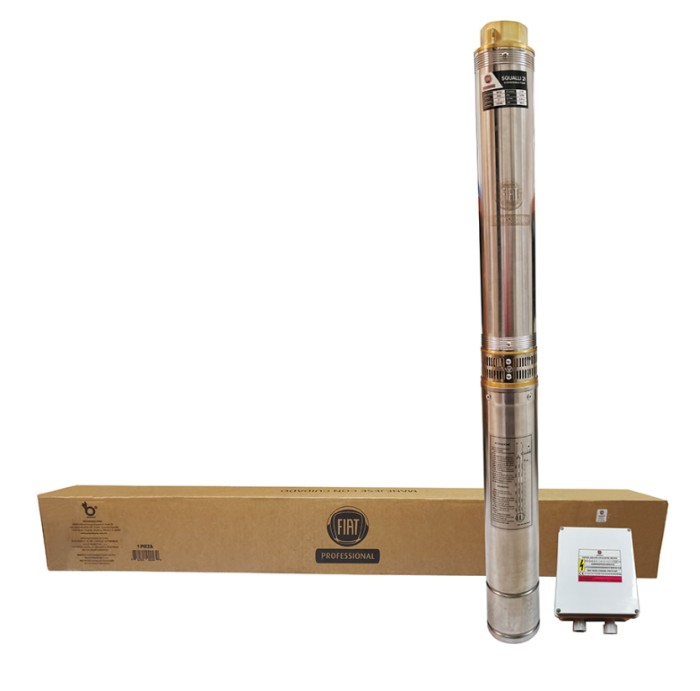 FIAT SQUALLI2I bomba sumergible cuerpo 4" descarga 2" c/motor 2HP 110V