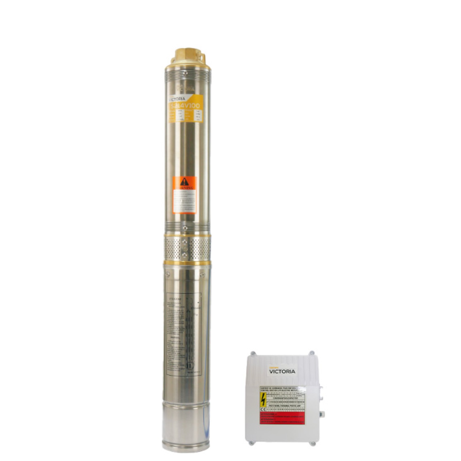 VICTORIA S214VL050 BOMBA SUMERGIBLE MONOFÁSICA 1/2 HP 110V DESC. 1 1/4”, CUERPO 4” 30m