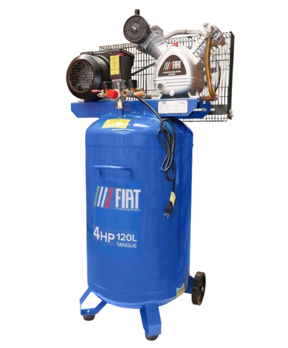 FIAT SIGNORE Compresor de 120 litros 175 PSI 4 HP 110V 2 ETAPAS