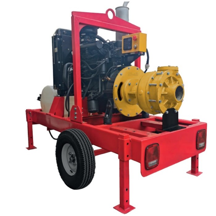 Shell SHDW4460 Motobomba centrifuga 4" x 4" con motor a diesel 60 hp