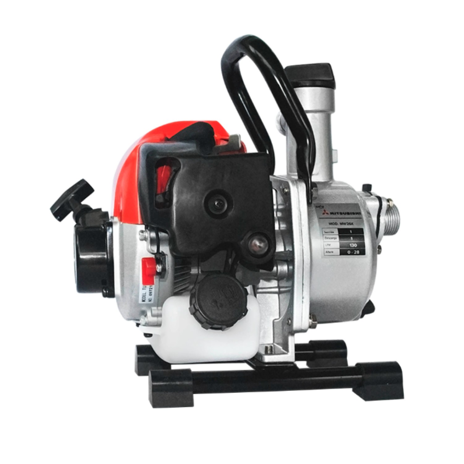 KAZZ MW26K MOTOBOMBA PORTATIL AUTOCE 1”X1” C/ MITSUBISHI 25.6 CC, .9 HP